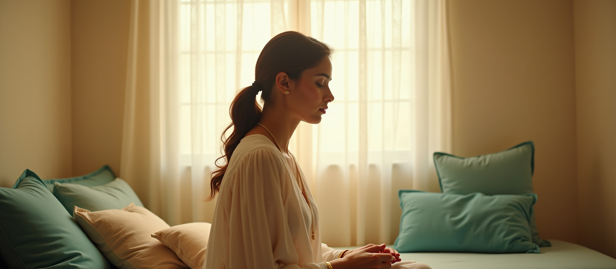 A calm, restful moment before a hypnotherapy session